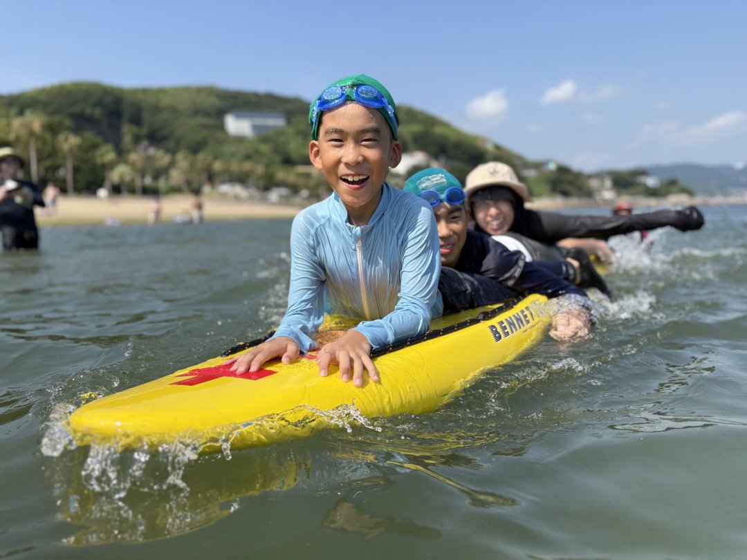 親子で学ぶ「命を守る力」 －西尾市吉良ワイキキビーチで「親子